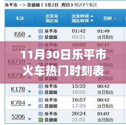 乐平市火车热门时刻表深度评测与实用指南