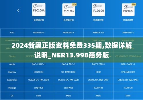 2024新奥正版资料免费335期,数据详解说明_NER13.998商务版