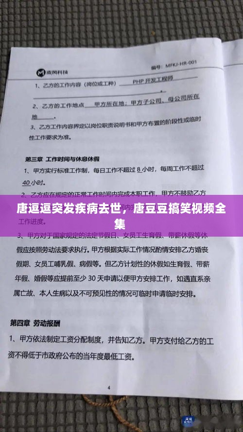 唐逗逗突发疾病去世，唐豆豆搞笑视频全集 