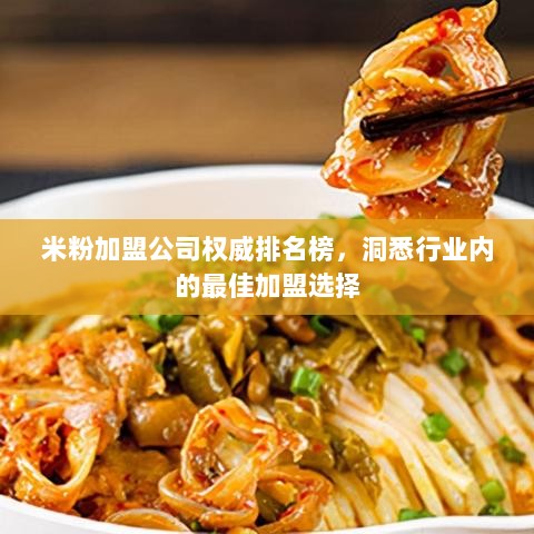 米粉加盟公司权威排名榜，洞悉行业内的最佳加盟选择