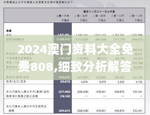 2024澳门资料大全免费808,细致分析解答执行_E版24.219