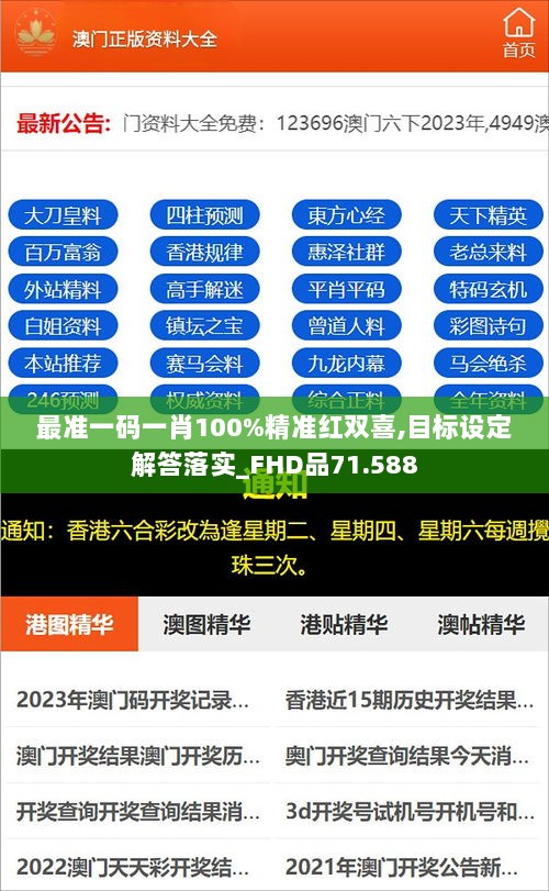 最准一码一肖100%精准红双喜,目标设定解答落实_FHD品71.588