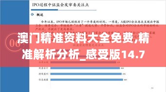 澳门精准资料大全免费,精准解析分析_感受版14.768