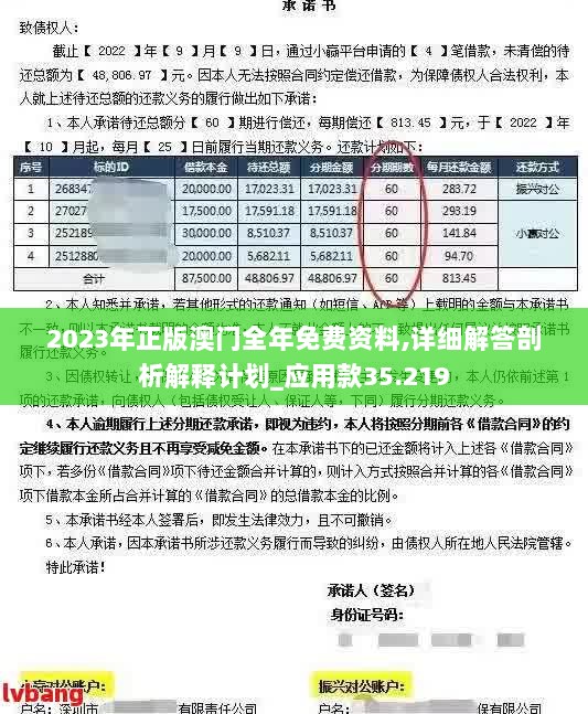 2023年正版澳门全年免费资料,详细解答剖析解释计划_应用款35.219