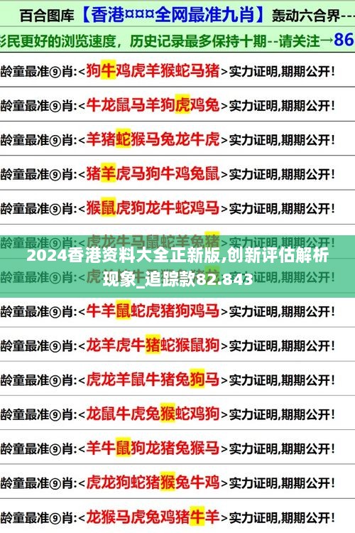 2024香港资料大全正新版,创新评估解析现象_追踪款82.843