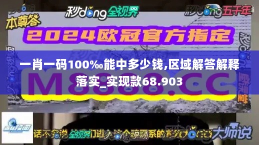 一肖一码100‰能中多少钱,区域解答解释落实_实现款68.903