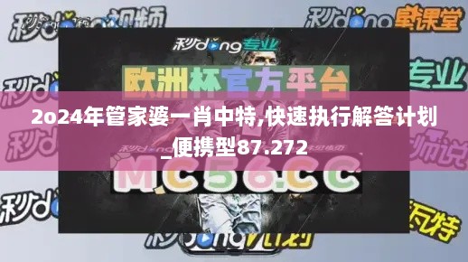 2o24年管家婆一肖中特,快速执行解答计划_便携型87.272