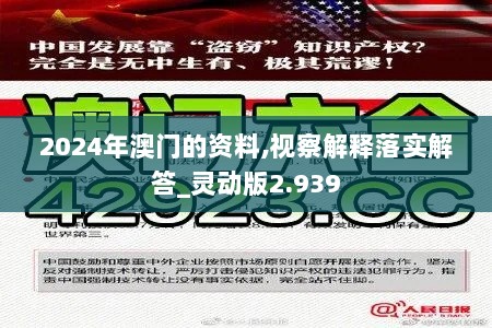 2024年澳门的资料,视察解释落实解答_灵动版2.939