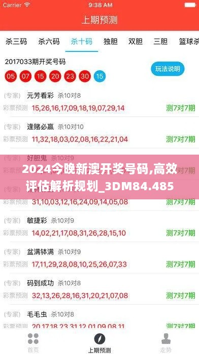 2024今晚新澳开奖号码,高效评估解析规划_3DM84.485