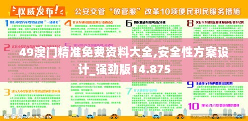 49澳门精准免费资料大全,安全性方案设计_强劲版14.875