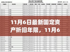 11月6日最新固定资产折旧年限全面解析与体验报告