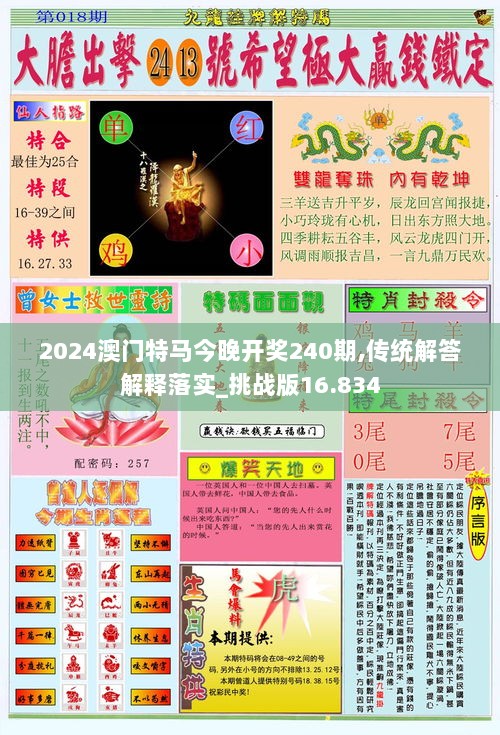 2024澳门特马今晚开奖240期,传统解答解释落实_挑战版16.834