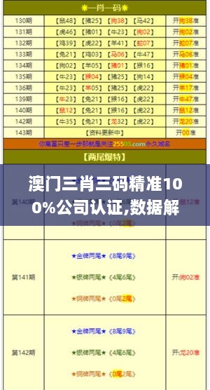 澳门三肖三码精准100%公司认证,数据解答解释落实_特供版77.391