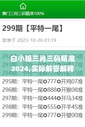 白小姐三肖三码精准2024,实际解答解释落实_轻量版69.253