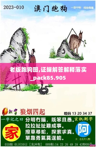 老版跑狗图,证据解答解释落实_pack85.905