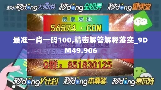 最准一肖一码100,精密解答解释落实_9DM49.906