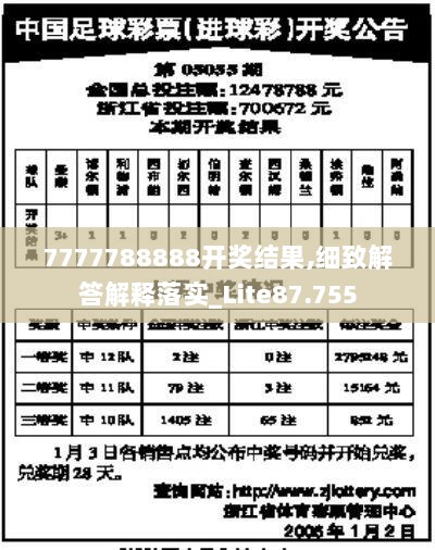 7777788888开奖结果,细致解答解释落实_Lite87.755