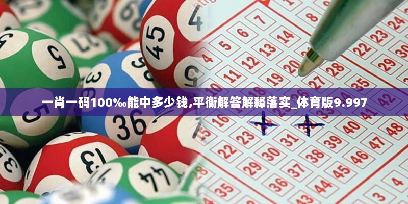 一肖一码100‰能中多少钱,平衡解答解释落实_体育版9.997