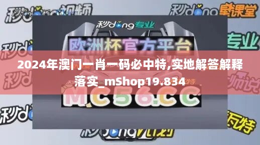 2024年澳门一肖一码必中特,实地解答解释落实_mShop19.834