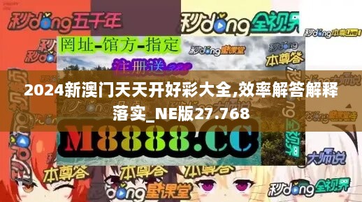 2024新澳门天天开好彩大全,效率解答解释落实_NE版27.768