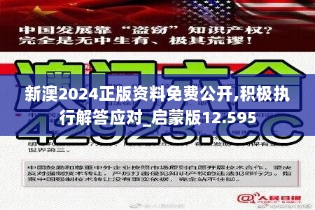 新澳2024正版资料免费公开,积极执行解答应对_启蒙版12.595