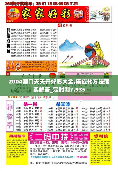 2004澳门天天开好彩大全,集成化方法落实解答_定时制7.935