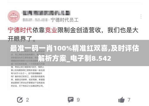 最准一码一肖100%精准红双喜,及时评估解析方案_电子制8.542