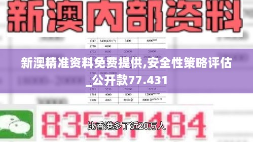 新澳精准资料免费提供,安全性策略评估_公开款77.431