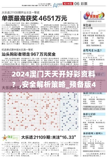 2024澳门天天开好彩资料？,安全解析策略_预备版455.67