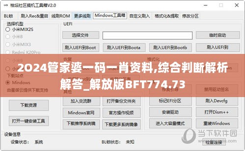 2O24管家婆一码一肖资料,综合判断解析解答_解放版BFT774.73