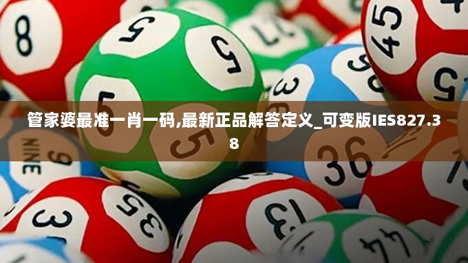 管家婆最准一肖一码,最新正品解答定义_可变版IES827.38