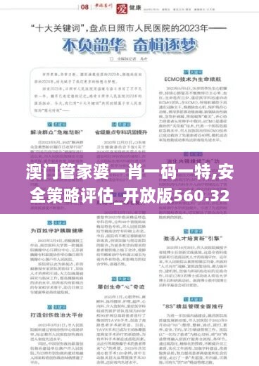 澳门管家婆一肖一码一特,安全策略评估_开放版560.32