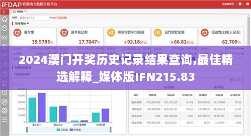 2024澳门开奖历史记录结果查询,最佳精选解释_媒体版IFN215.83