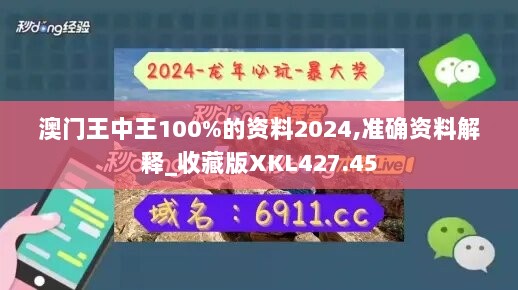 澳门王中王100%的资料2024,准确资料解释_收藏版XKL427.45