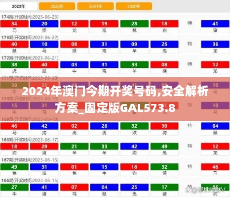 2024年澳门今期开奖号码,安全解析方案_固定版GAL573.8