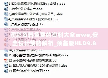 澳彩资料免费的资料大全wwe,安全设计策略解析_预备版HLD9.8