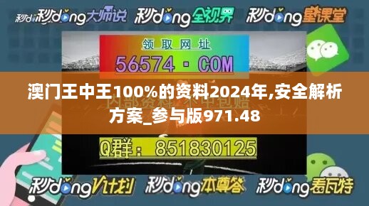 澳门王中王100%的资料2024年,安全解析方案_参与版971.48