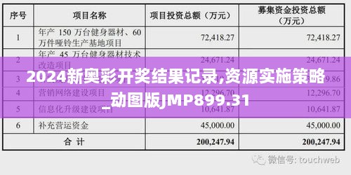 2024新奥彩开奖结果记录,资源实施策略_动图版JMP899.31