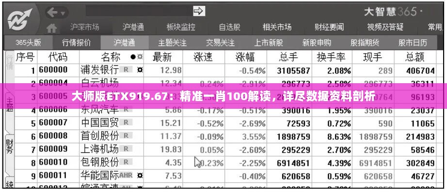 大师版ETX919.67：精准一肖100解读，详尽数据资料剖析