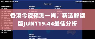 香港今夜预测一肖，精选解读版JUN119.44最佳分析