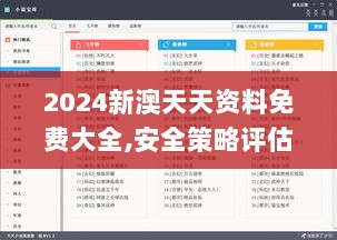 2024新澳天天资料免费大全,安全策略评估方案_交互版KQD76.21