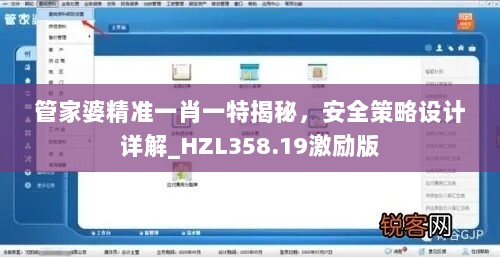 管家婆精准一肖一特揭秘，安全策略设计详解_HZL358.19激励版