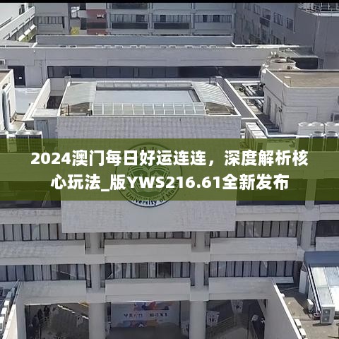 2024澳门每日好运连连，深度解析核心玩法_版YWS216.61全新发布