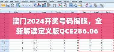 澳门2024开奖号码揭晓，全新解读定义版QCE286.06