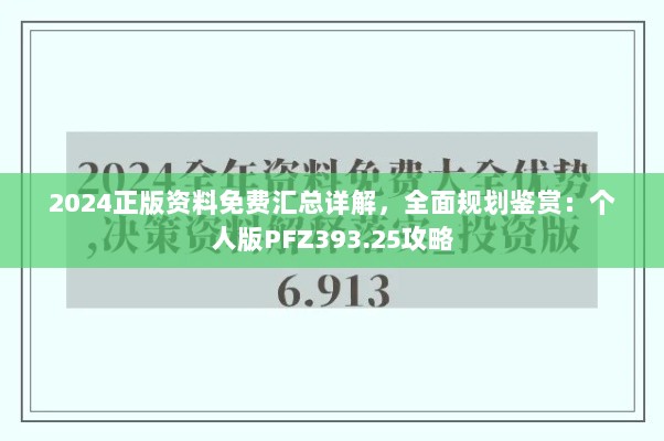 2024正版资料免费汇总详解，全面规划鉴赏：个人版PFZ393.25攻略