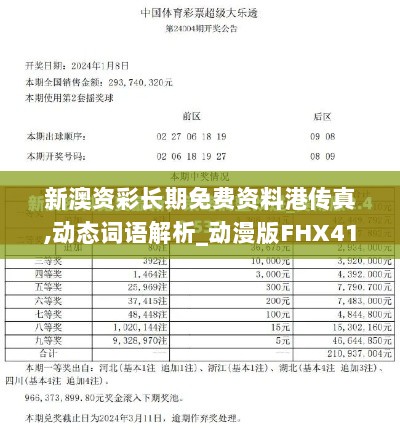 新澳资彩长期免费资料港传真,动态词语解析_动漫版FHX411.92