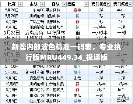 新澳内部波色精准一码表，专业执行版MRU449.34_极速版