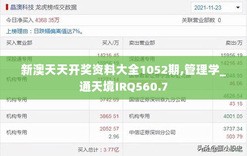 新澳天天开奖资料大全1052期,管理学_通天境IRQ560.7