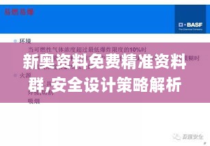 新奥资料免费精准资料群,安全设计策略解析_PRF239.59圣人