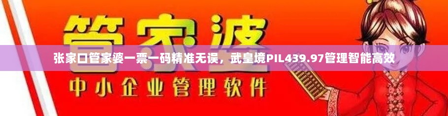 张家口管家婆一票一码精准无误，武皇境PIL439.97管理智能高效